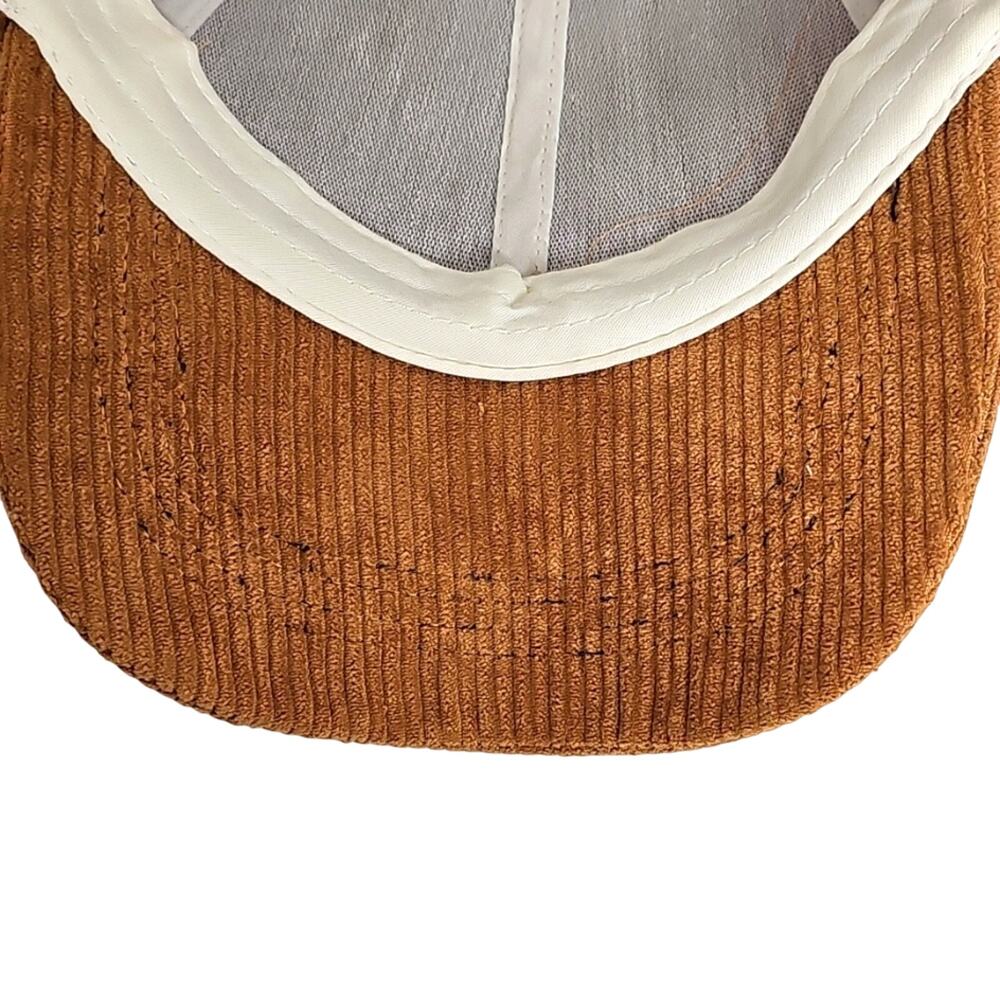 Unbranded Brown Corduroy Adjustable w/Air Holes Baseball Style Cap OSFM - Picture 5 of 5